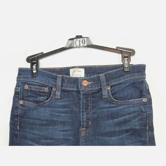 J Crew Toothpick Skinny Denim Jeans Pants Ankle Blue Women's Size 27. - Picture 3 of 6